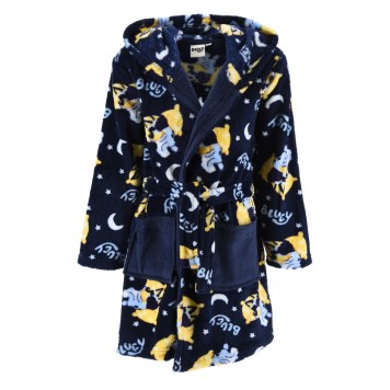 Bluey Navy Night children's robe 3 - 6 years / 98 - 116 cm