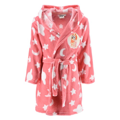 Bluey Pink children's bathrobe 3 - 6 years / 98 - 116 cm
