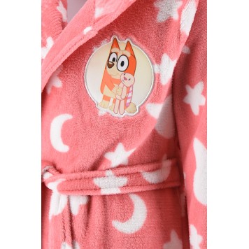 Bluey Pink children's bathrobe 3 - 6 years / 98 - 116 cm