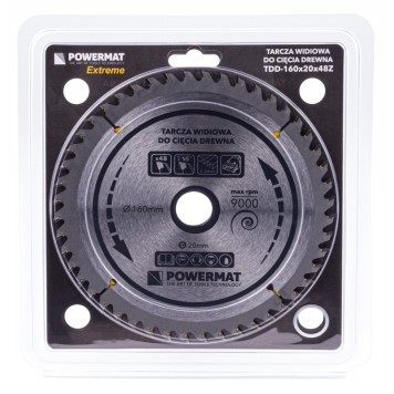 Tarcza widiowa do drewna 160x20 48z TDD-160x20x48Z