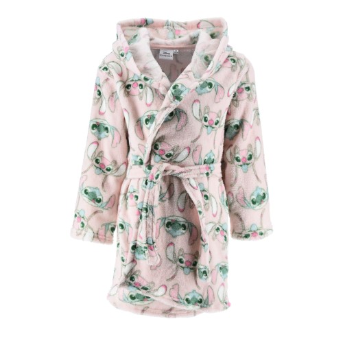 Disney Lilo and Stitch Alien Pink children's bathrobe 3-8 years
