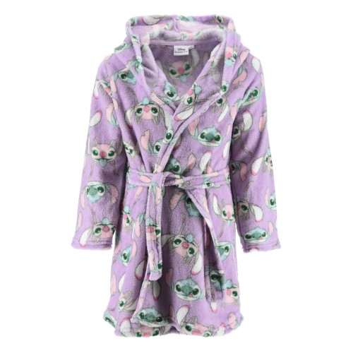 Disney Lilo and Stitch Alien Purple children's bathrobe 3-8 years