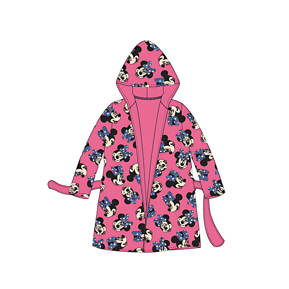 Disney Minnie Blue Bow Children's bathrobe 3-8 years