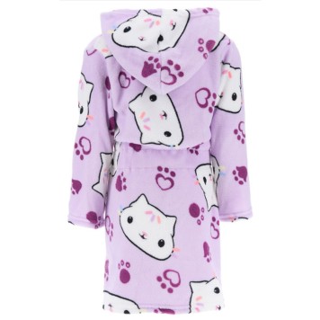Gabby's Dollhouse Cat Purple children's bathrobe 4 years / 104 cm