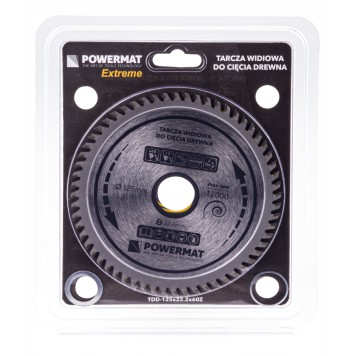 Tarcza widiowa do drewna 125x22.2 60z TDD-125x22.2x60Z