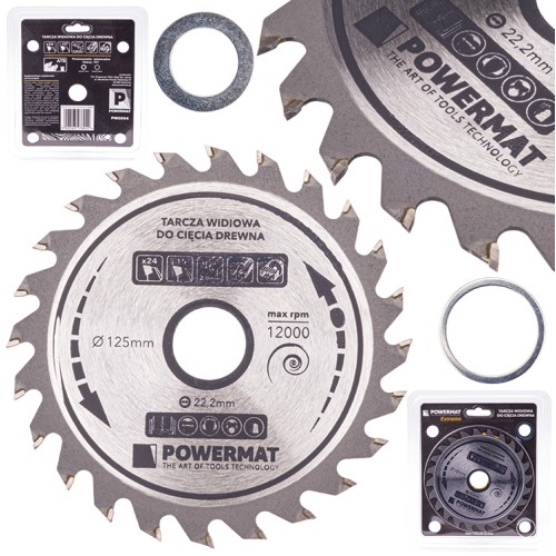Tarcza widiowa do drewna 125x22.2 24z TDD-125x22.2x24Z