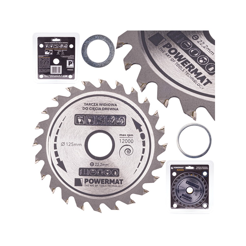 Tarcza widiowa do drewna 125x22.2 24z TDD-125x22.2x24Z