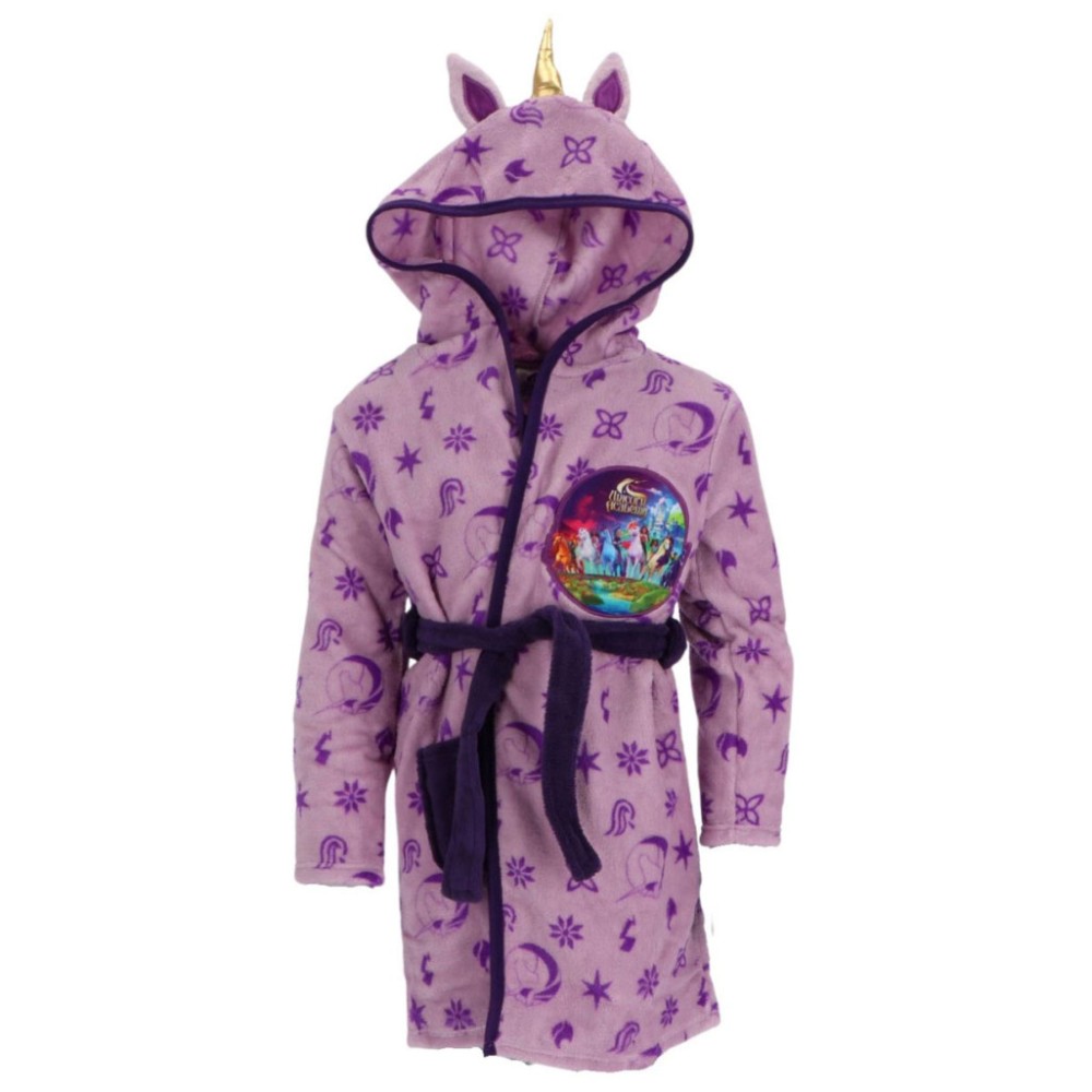 Unicorn Purple Academy children's bathrobe 9 - 10 years / 134 - 140 cm