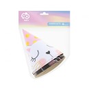 Cat Sleepy party hats, 6 pcs