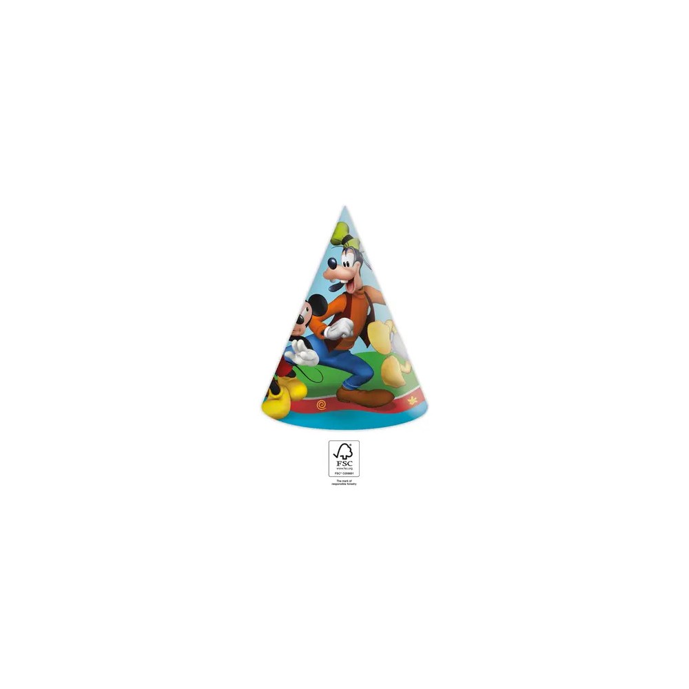 Disney Mickey  Rock the House Party Hat, Tricorn 6 pcs FSC