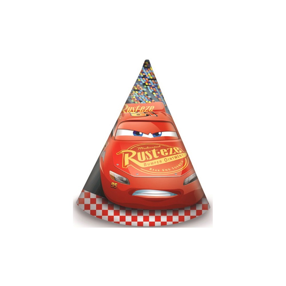 Disney Cars Arena Race Party hat, 6 pcs
