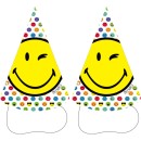 Emoji  Wink Party Hat, Bicorne 8 pcs
