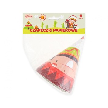 Indian Indian Party, party hat, shako 6 pcs