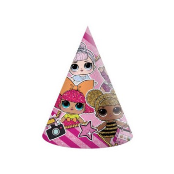 LOL Surprise Glitterati party hat, shako set of 6