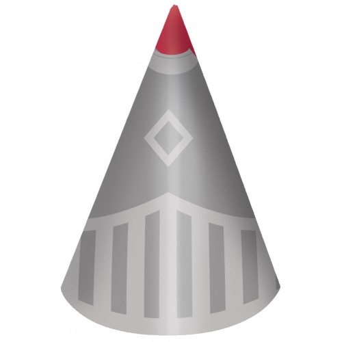 Knights Protect Knight Party Hat, Shako 8 pcs