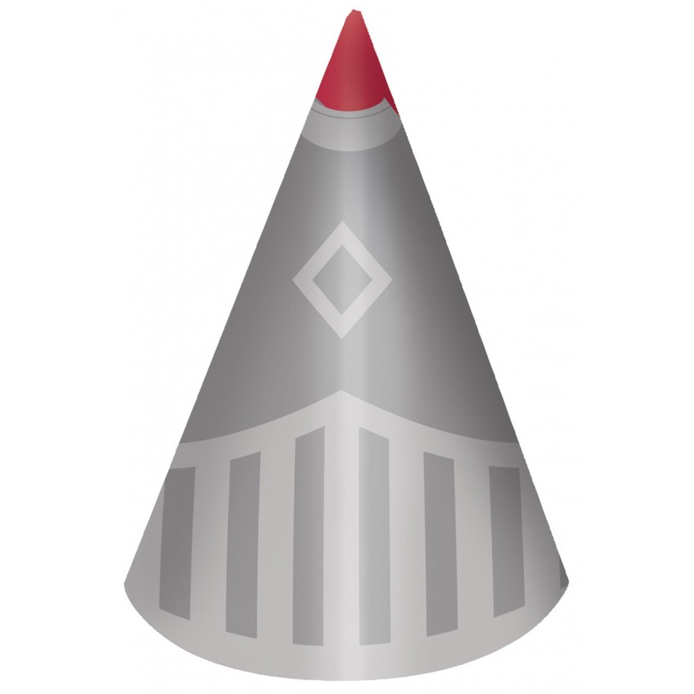 Knights Protect Knight Party Hat, Shako 8 pcs