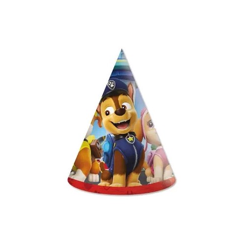 Paw Patrol Rescue Heroes party hat, chako 6 pcs FSC