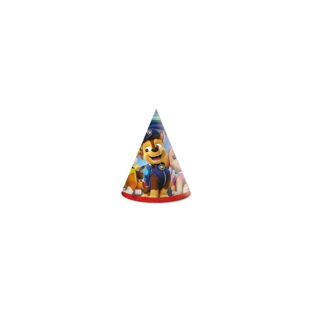 Paw Patrol Rescue Heroes party hat, chako 6 pcs FSC