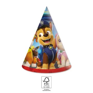 Paw Patrol Rescue Heroes party hat, chako 6 pcs FSC