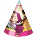 Masha and the Bear Forest party hat, bicorne 6 pcs