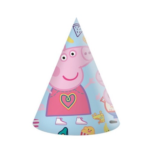 Peppa Pig Messy Play party hat, shako (set of 6)
