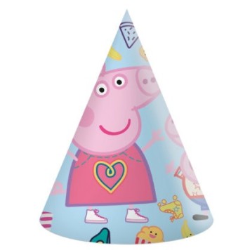 Peppa Pig Messy Play party hat, shako (set of 6)