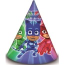 PJ Masks Trio party hat, bicorne 6 pcs