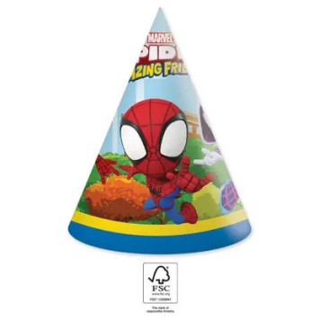 Spiderman Spidey  party hat, shako 6 pcs FSC