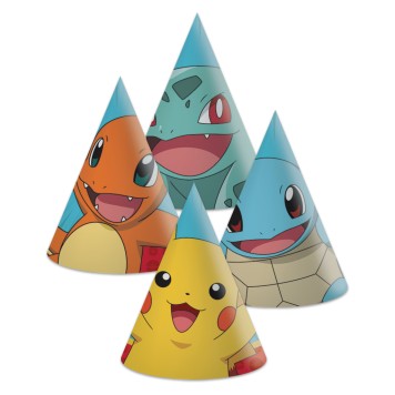 Pokémon Next Generation party hat, bicorne 6 pcs FSC