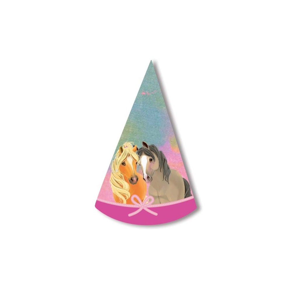 Horses Pretty Pony party hat, cone-shaped, 8 pcs