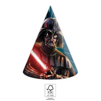 Star Wars Galaxy party hat, cone 6 pcs FSC