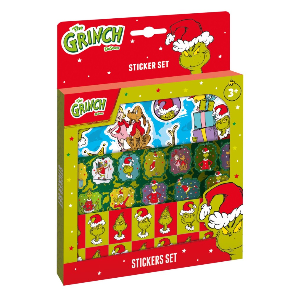 The Grinch Dr Seuss sticker set