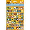Animals shape sticker set 2 sheets