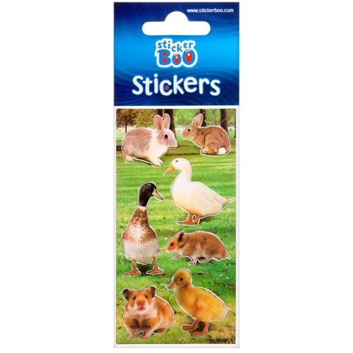Animals sticker with silver decoration