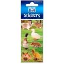 Animals sticker with silver decoration
