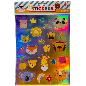 Animals Head holographic sticker