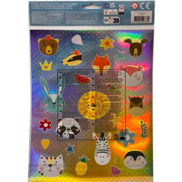 Animals Head holographic sticker