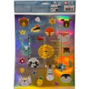 Animals Head holographic sticker