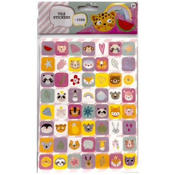 Animals Melon sticker set 112 pcs