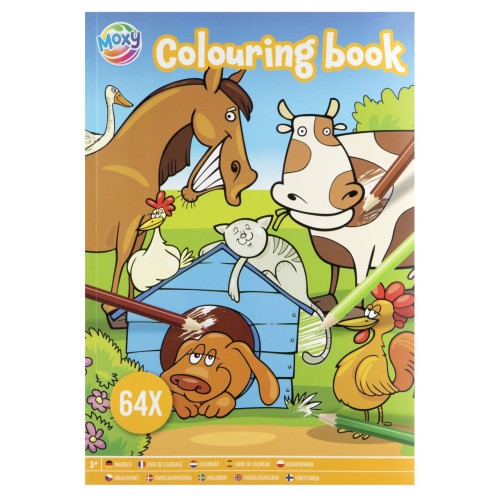 Animals Moxy coloring book 64 pages