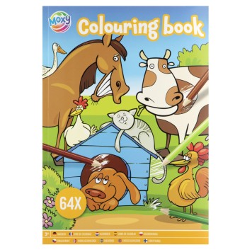 Animals Moxy coloring book 64 pages