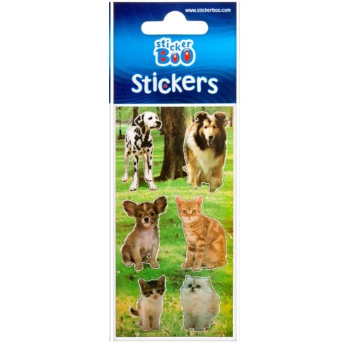 Animals sticker with silver decoration