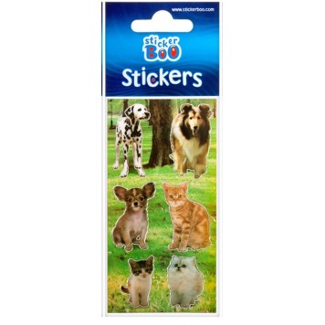 Animals sticker with silver decoration