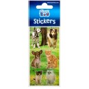 Animals sticker with silver decoration