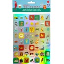 Animals hologram sticker set 2 sheets