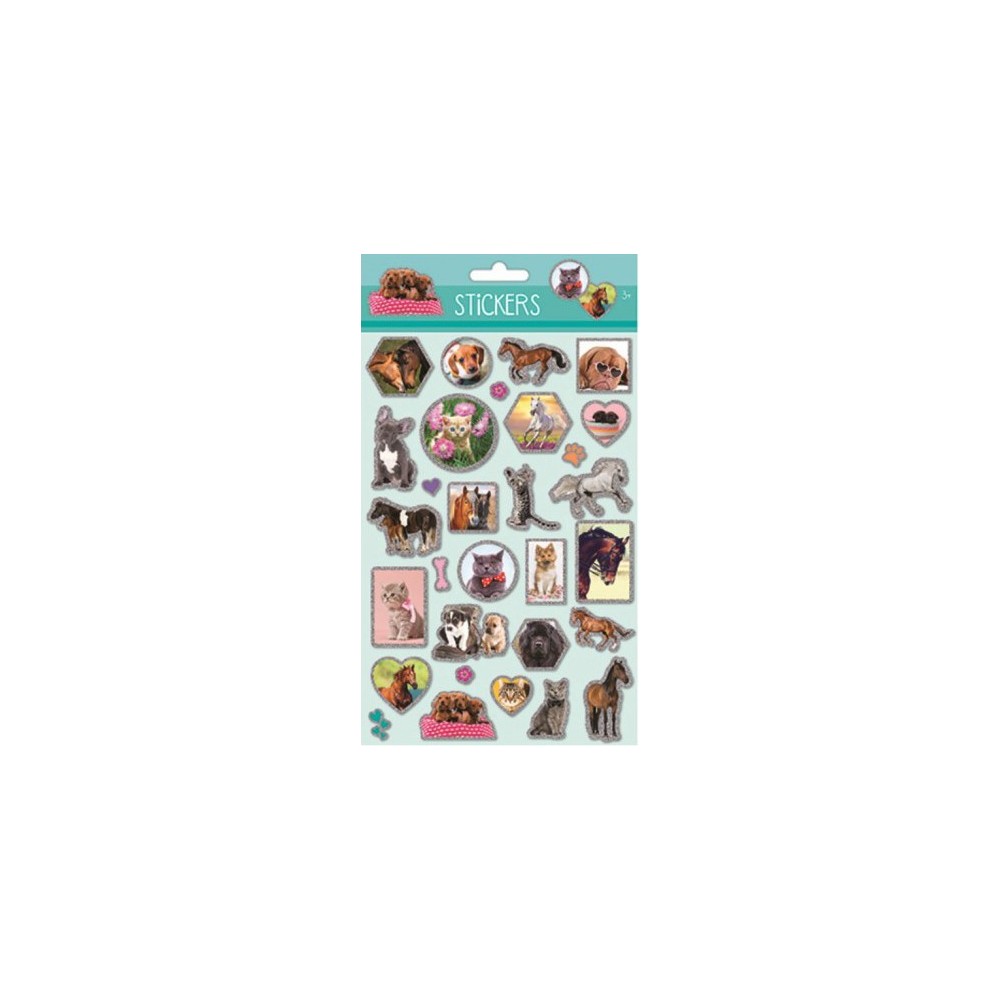 Animals holographic foam sticker