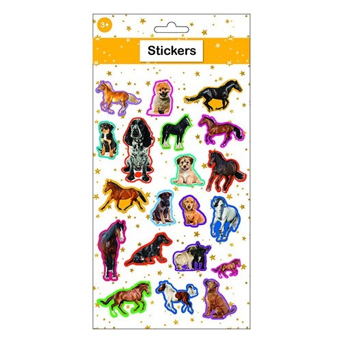 Animals puffy foam sticker set