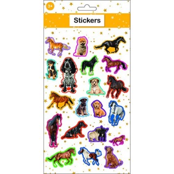 Animals puffy foam sticker set