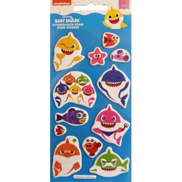 Baby Shark Aquatic puffy foam sticker set