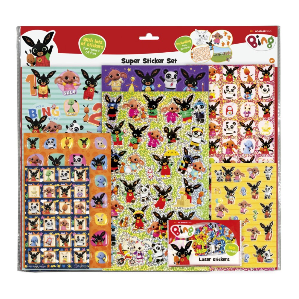 Bing Fun Super sticker set with game